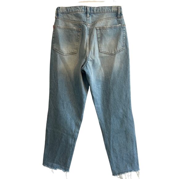 BDG High Waisted Slim Straight Ripped Medium Wash Sz 27 - Picture 3 of 5